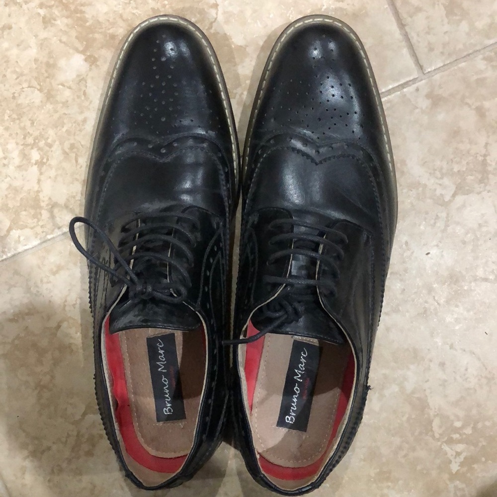 Bruno Marc Leather Dress Shoes